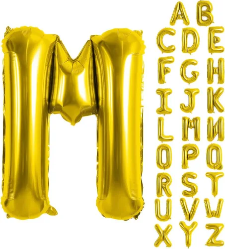 Vista 44 de Globos de letras azules de 40 pulgadas, globo grande del alfabeto de aluminio de Mylar para decoración de cumpleaños, boda, aniversario, graduación