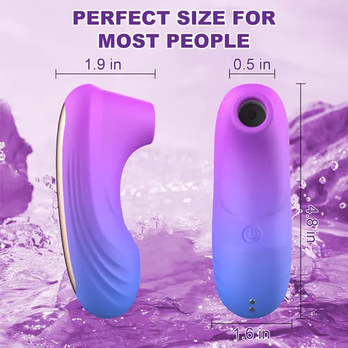 Vista 5 de Vibrador Chupador de Rosa Juguetes Sexuales para Adultos, Vibrador Clitoral Placer Sexual para Mujeres con 10 Modos de Vibración, Chupador