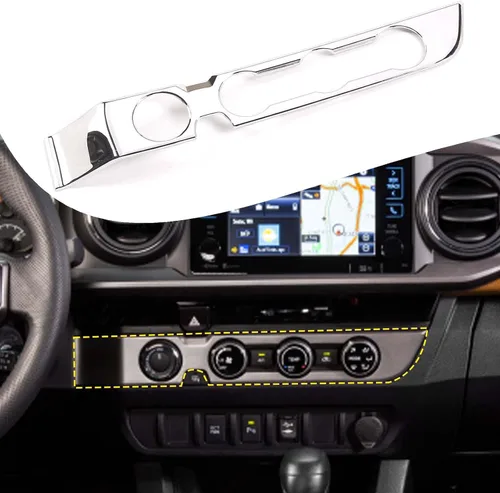 Vista 12 de Lcojicep Cubierta de panel de botón de aire acondicionado, accesorios de automóvil compatibles con Tacoma 2016-2020