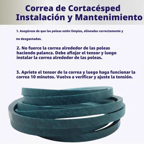 Vista 6 de Correa de transmisión de 1/2" X78" para Cub Cadet/MTD LT1042 LT1045 LT1046 LT1050 SLT1550 SLT1554 754-0461 954-0461 754-04165 954-04165