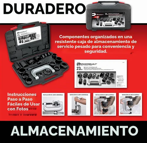 Vista 3 de AllTrade 648617 Kit #46 Set de herramientas para juntas esféricas/juntas en U – 23 piezas