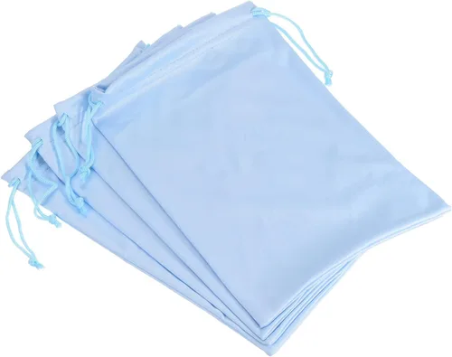 Vista 10 de PATIKIL Bolsa de gafas de esquí, funda de microfibra para gafas de nieve, funda de almacenamiento suave, bolsa con cordón