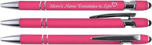 Vista 2 de Greeting Pen Mom Comfort Feel - Lápiz capacitivo de metal, paquete de 6 (6080)