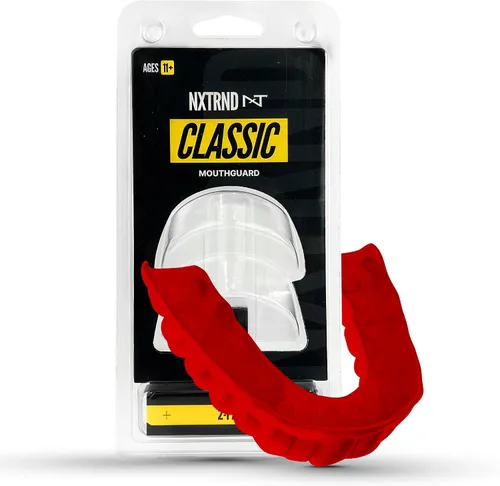 Vista 7 de Paquete de 2 protectores bucales clásicos Nxtrnd, boquilla deportiva de ajuste personalizado para fútbol americano, boxeo, MMA, baloncesto, hockey