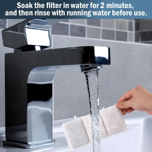 Vista 6 de 20 filtros de fuente para mascotas, filtro de agua de repuesto para Petory con paquete de 10 esponjas de repuesto para prefiltro de agua