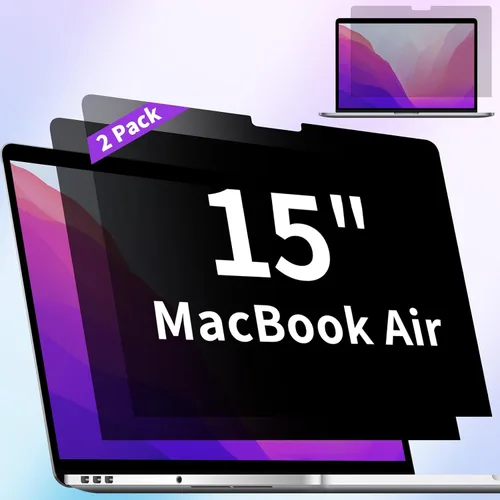 Vista 9 de Paquete de 2 protectores de pantalla de privacidad compatibles con MacBook Pro de 13 pulgadas (2016, 2017, 2018, 2019, 2020, 2021, 2022, M1, M2)