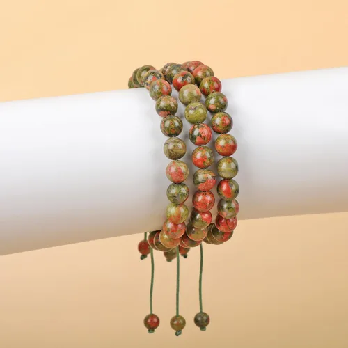 Vista 105 de AD Beads Pulseras de piedras preciosas unisex de 0.315 pulgadas (0.315 in), macramé curativo ajustable de 7 a 9 pulgadas Usa esta pulsera