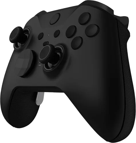 Vista 5 de eXtremeRate Black Replacement Buttons for Xbox One Elite Series 2 Controller, LB RB LT RT Bumpers Triggers ABXY Start Back Sync Profile Switch Keys
