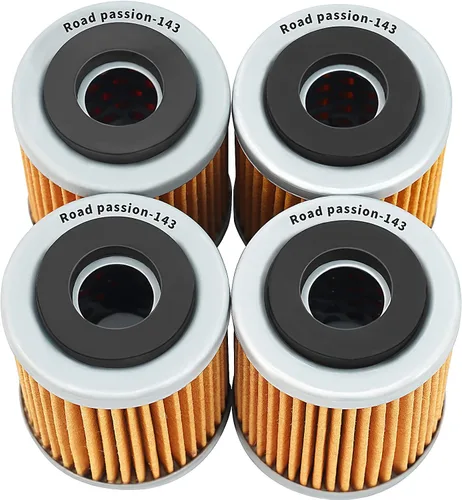Vista 9 de Carretera pasión Filtro de aceite para Yamaha yfm250 moto-4 250 1989 – 1993/YJ125 Vino 125 2004 – 2009 (paquete de 4)