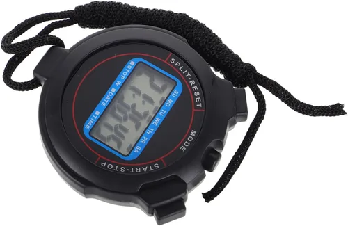 Vista 9 de DECHOUS Digital Stopwatch with Date Display Lightweight Portable Timer for Swimming Running Yoga Training Sports Timer for Coaches Black