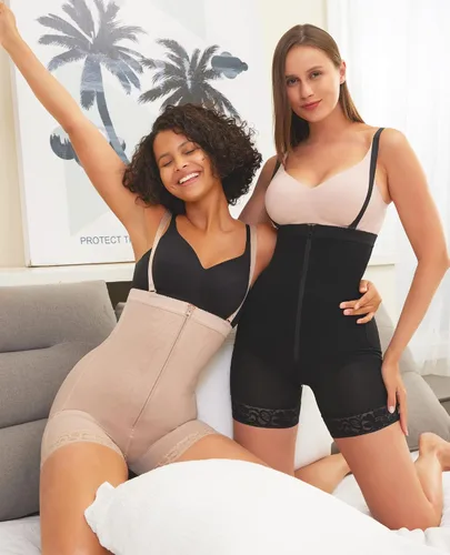 Vista 2 de FeelinGirl Faja moldeadora para mujer sin costuras firme triple control talla grande muslo adelgazante control de abdomen moldeador corporal