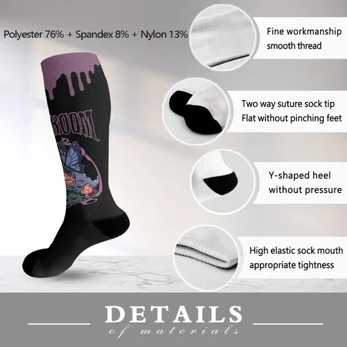 Vista 6 de devor Boot Socks Women High Women's Sock Long Football Socks Kawaii magic mushroom Sock