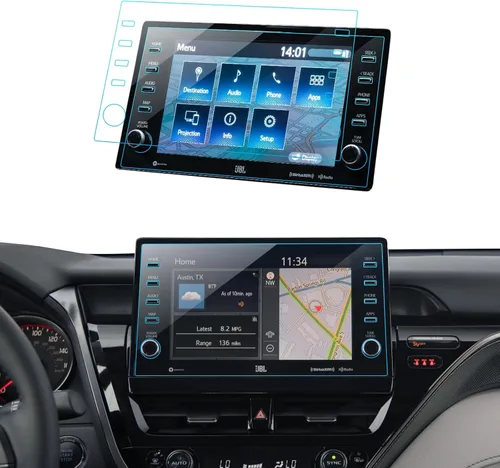 Vista 40 de Protector de Pantalla de Coche para 2015 2016 2017 2018 2019 Cadillac CTS Accesorios Navegación Pantalla Táctil Protector de Película de Vidrio