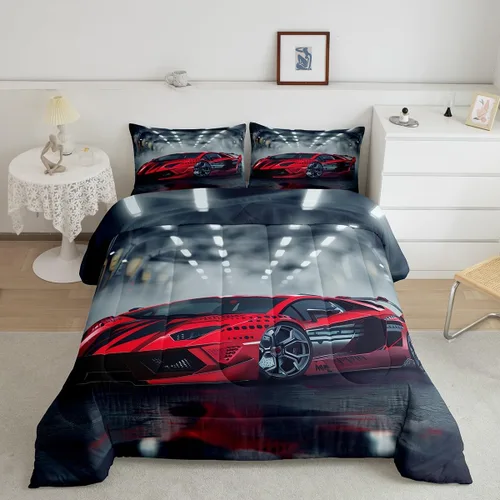 Vista 233 de Erosebridal Juego de edredón de hojas de cannabis, juego de ropa de cama de marihuana con estampado colorido de plantas, decoración bohemia de 2
