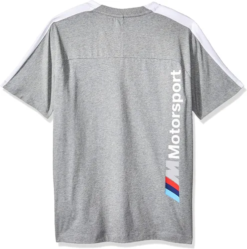Vista 2 de PUMA Camiseta BMW Motorsport T7 para hombre Gris medio jaspeado