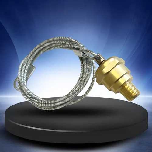 Vista 7 de TORQUE Válvula de drenaje de tanque de aire con tapón y accesorio de 1/4" NPT con cable de 48" Válvula de drenaje de compresor de aire, cable