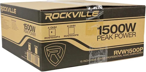 Vista 5 de Rockville RVW1500P4 15" Raw DJ PA Subwoofer de repuesto, 4 ohmios