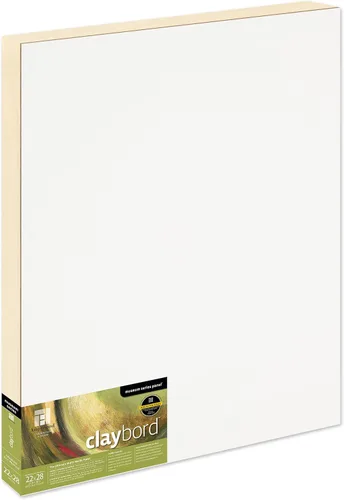 Vista 47 de Suministro de Arte Ampersand Panel de Pintura en Madera: Serie Museo Claybord, 5" x 5", Perfil Candeal de 1-1/2
