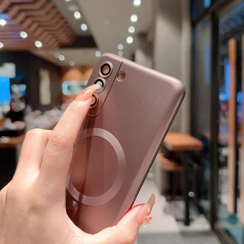 Vista 3 de phylla Funda para Samsung Galaxy S21+ Plus [compatible con MagSafe] [Protección completa de la cámara delgada] Cubierta magnética de lujo