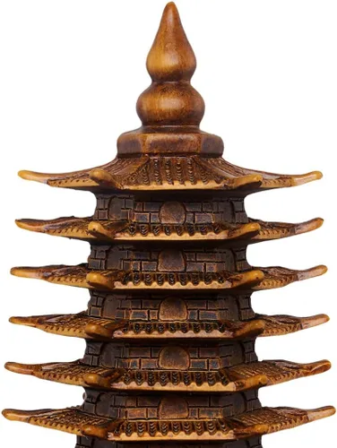 Vista 3 de Estatua china Feng Shui de 9 niveles con forma de estatua de torre Wenchang, para enviar a los niños que quieren ayuda académica, escritorio