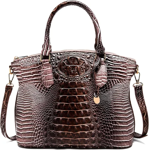Vista 12 de Makcr Joacbv Bolso Satchel para Mujer Bolso Bandolera Largo Elegante Bolso Tote Asa Superior Cuero Vegano Bolsos de Mano para Damas Patrón en Relieve