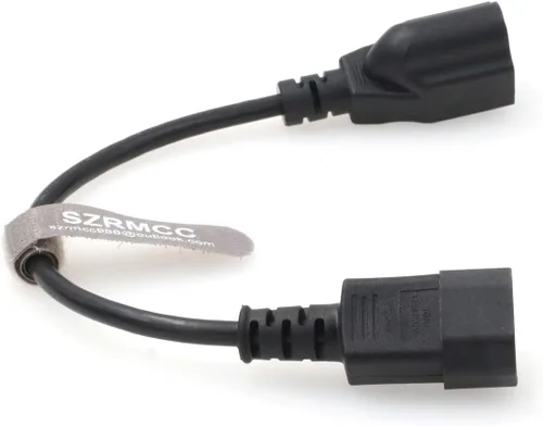 Vista 4 de SZRMCC UPS PDU Equipo Eléctrico Servidor IEC320 C14 a NEMA 5-15R 10A 250V Cable de extensión de cable de alimentación (1 unids)