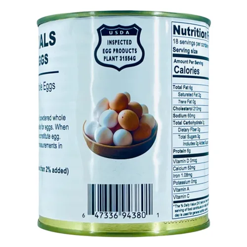 Vista 3 de Future Essentials - Huevos enteros en polvo, lata de 8 onzas, vida útil