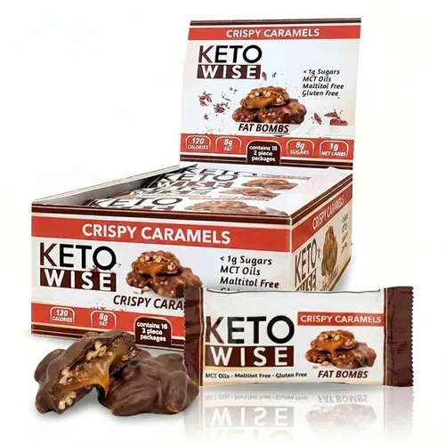 Vista 8 de Keto Wise Fat Bombs - Hecho con aceite MCT que contiene chocolate, bajo en grasa, bajo en carbohidratos y apto para dieta cetogénica, 0.28 oz