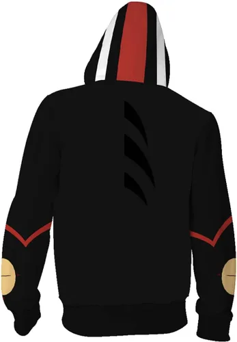 Vista 3 de Weixu Sudadera con capucha para hotel de Navidad Hazbin en ángulo Alastor