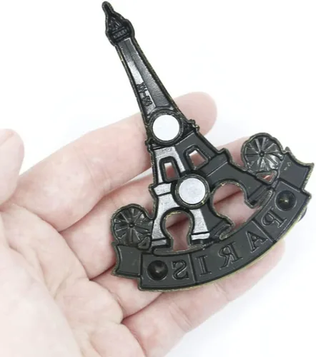 Vista 3 de Imán de nevera de metal 3D Torre Eiffel París Francia recuerdo decoración regalo imán nevera imanes