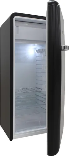 Vista 3 de BRAMA Refrigerador retro con congelador superior, 9.9 pies cúbicos, refrigerador completo para apartamento, condominio, casa, cocina, 24 pulgadas