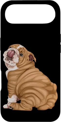 Vista 27 de Funny Puppy Art Illustration English Bulldog Owner Case para iPhone 17