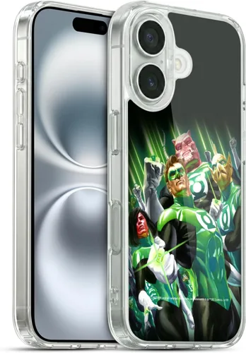 Vista 13 de Head Case Designs Funda de gel suave con licencia oficial de Green Lantern DC Comics Emerald Twilight Comic Book Cover compatible con Apple iPhone 16