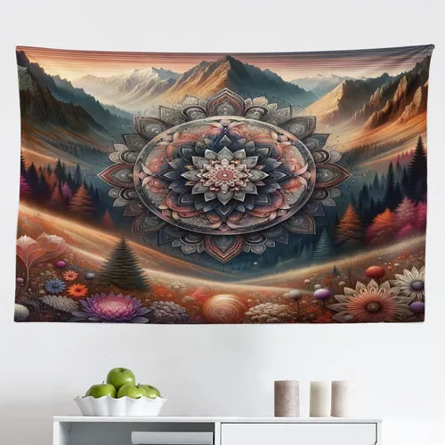Vista 163 de Ambesonne Tapiz de arte afro, hombre negro fuerte con una corona de trazos impresión de pintura moderna, decoración de tela para colgar en la pared
