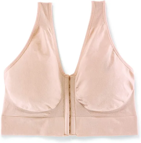 Vista 3 de JUST MY SIZE Women's Pure Comfort Front-Close Wireless, Seamless Cooling T-Shirt Bra, Mj1274