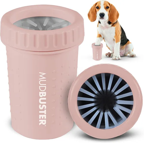 Vista 10 de Dexas MudBuster Limpiador Portátil de Patas de Perro - Calidad Premium, Azul, Tamaño Pequeño para Suministros y Accesorios para Mascotas