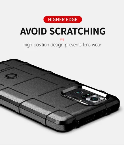 Vista 5 de CCSmall Funda para hombre para Xiaomi Redmi Note 10 Pro, resistente a prueba de golpes, grado militar, a prueba de caídas, funda para teléfono