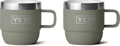 Vista 10 de YETI Rambler - Taza apilable de 6 oz, de acero inoxidable, aislada al vacío para espresso/café, paquete de 2 Blanco