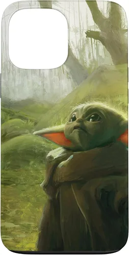 Vista 24 de iPhone 16 Star Wars The Mandalorian The Child Grogu in the Forest Art Case