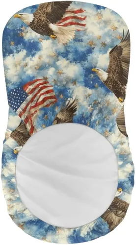 Vista 5 de American Eagle - Juego de 2 fundas para taburetes de bar para sillas de comedor, impermeables, antideslizantes, tamaño universal