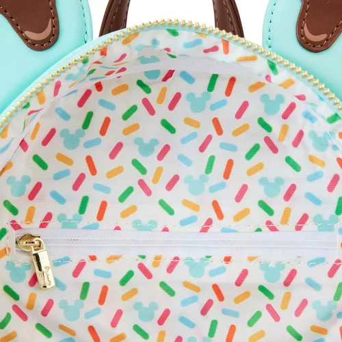 Vista 3 de Loungefly Disney Mickey y Minnie Mouse Sweets Ice Cream - Bolso de hombro con doble correa para mujer