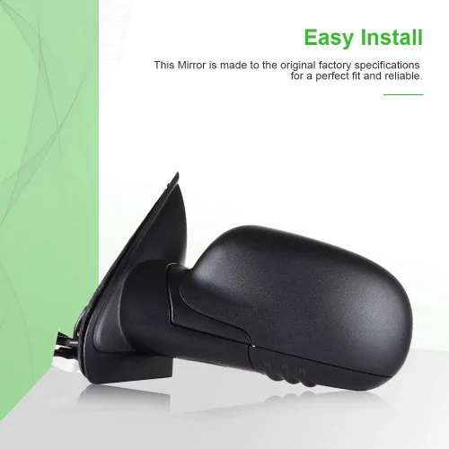 Vista 3 de SCITOO Espejo retrovisor lateral para el lado del conductor compatible con Chevy Trailblazer 2002-2009, 2002-2006 para GMC Envoy, plegado manual