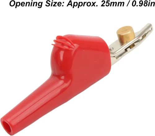 Vista 4 de Pinzas de cocodrilo de metal, abrazadera de clip de cocodrilo para conector surtido, abrazadera de batería eléctrica con aguja, pinzas de cocodrilo