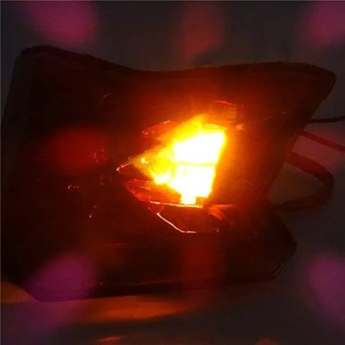 Vista 9 de Luz trasera trasera intermitentes de freno Luz LED integrada para Kawasaki Z650 Z900 Ninja 650 2017 2018 2019 2020 2021 (cromo)