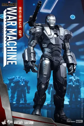 Vista 3 de Hot Toys Máquina de guerra 1:6 - Iron Man 2, Plata