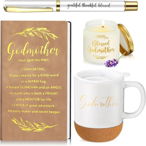 Vista 12 de Hushee 4 piezas de regalos cristianos para hombres, taza de café del hombre de Dios, diario de oración, vela perfumada, bolígrafo bíblico, regalos