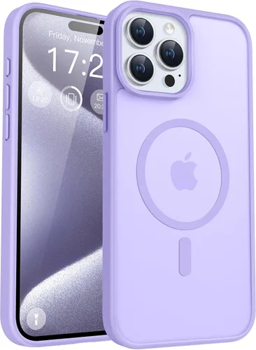 Vista 64 de Funda para teléfono Google Pixel 9 Pro XL, Compatible con Magnético, Protección contra Caídas de Grado Militar Translúcida Mate Resistente a Golpes