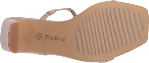Vista 4 de The Drop Women's Avery Square Toe Two Strap High Heeled Sandal