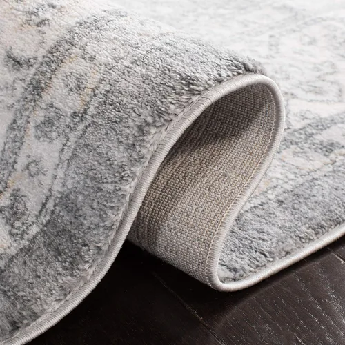 Vista 21 de SAFAVIEH - Colección Isabella, alfombra decorativa - 2'2" x 5', azul y crema, diseño oriental, no desprende pelusa y fácil cuidado, ideal para áreas