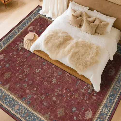 Vista 13 de Hazo Haus – Alfombra pequeña para entrada, cocina o baño, antideslizante con base de goma, resistente a las manchas y a la decoloración, diseño